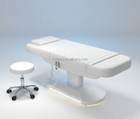 Table de massage électrique incurvée pour soins du visage, lit de massage portable, ensemble de mobilier de salon avec éponge haute densité et conception durable