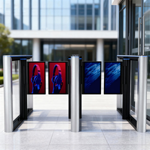 Torniquete de Alta Velocidad con Motor Servo, Anticolisión, Sensor Infrarrojo, Lector de Tarjetas, Reconocimiento Facial y de Huellas Dactilares para Entrada de Oficina - Product Image 1