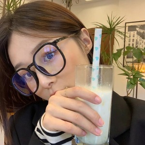 Nouvelles lunettes anti-lumière bleue de style coréen, monture carrée pleine, verres PC, montures de lunettes pour femmes M3 88554, origine Taizhou - Product Image 2