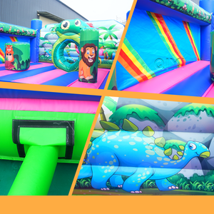 บ้านลมเป่าลมรูปกบสำหรับเด็ก แบบเช่าสำหรับงานปาร์ตี้  ยี่ห้อ Plato Commercial Traparlin  ที่สามารถปรับแต่งได้ - Product Image 6