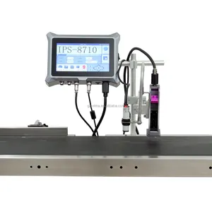 Máquina impresora de inyección de tinta térmica de 12,7mm para impresora de inyección de tinta TIJ con pantalla táctil de logotipo de número de codificador de fecha industrial de un solo cabezal en línea