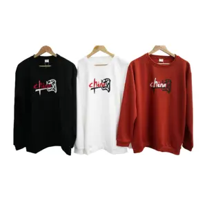 Katoenen Myw107 Veelzijdige Ronde Hals Lange Mouw T-Shirts Sweatshirt Voor Unisex