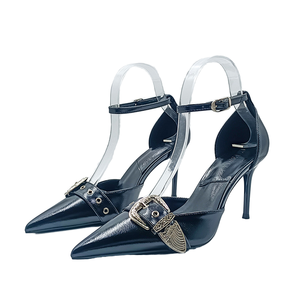 Sandalias de tacón alto de lujo para mujer con correa al tobillo, transpirables, de EVA ligero, sin cordones, huecas, de verano, nueva moda, al por mayor - Product Image 1