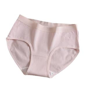 MISS&HUA Slip Bikini Antibatterico a Vita Media in Puro Cotone Tinta Unita Traspirante per Donna - Product Image 5