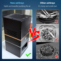 Cendrier Intelligent Automatique Anti-Fumée Wedtserha, Purificateur d'Air Sans Fumée, Cendrier à Cigares Portable et Machine d'Aromathérapie pour Voiture