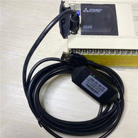 Cable de Programación Micro-USB Tipo AB Mitsubishi USB-SC09-FX para PLC Serie FX, Adaptador USB a RS422, Material de PVC