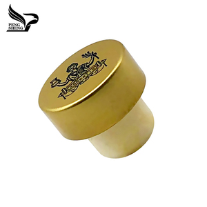 Nút chai Stopper cho rượu vang tùy chỉnh vàng Nhôm <span class=keywords><strong>cap</strong></span> Top tổng hợp t Nút Chai giá rẻ rượu Stopper cho chai rượu vang Nắp Nhà cung cấp - Product Image 3