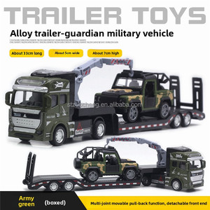 EN STOCK <span class=keywords><strong>1</strong></span>:50 moulé sous pression camion militaire jouet enfants camion Friction armée véhicules blindés réservoirs véhicules tout-terrain modèle de voiture - Product Image 3