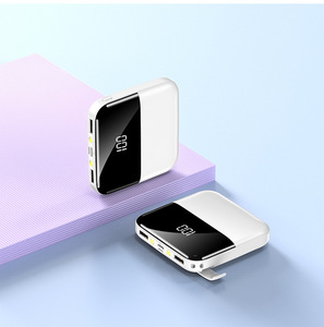 แบตเตอรี่สำรองพกพาขนาดเล็ก 10000mAh พร้อมโลโก้สั่งทำได้ มาตรฐาน Rohs แบตเตอรี่ลิเธียมโพลิเมอร์ ช่องเสียบ Micro USB วัสดุ ABS กำลังไฟ 10W สถานีพลังงานแบบปรับแต่งได้ - Product Image 5