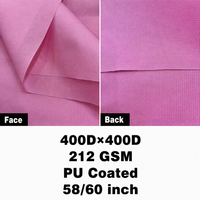 Tissu Oxford en nylon teint à motif Dobby Jacquard, imperméable, coupe-vent, 212 GSM, poids moyen, enduit PU au dos