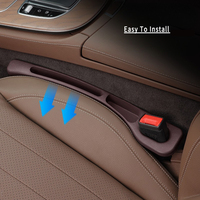 Boîte de rangement pratique en PU anti-chute pour console de voiture, organisateur latéral de siège de voiture, bande de remplissage pour l'espace entre les sièges