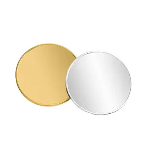 金型手数料なし安いカスタムレーザー彫刻ロゴ金属ニッケルメッキ空白真鍮コインお土産チャレンジコイン