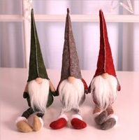 Rudolph longue jambe noël Santa Gnome suédois Tomte poupée Gonk pour fête de noël décor maison Table ornement