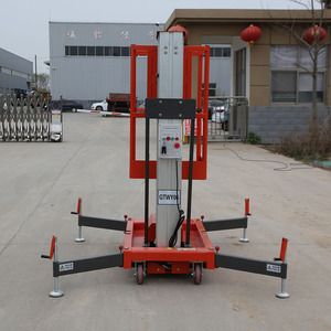 4m-10m đôi hợp kim thủy lực nâng bảng điện đơn mast dọc hợp kim nhôm điện có người lái Nâng Nền tảng - Product Image 4