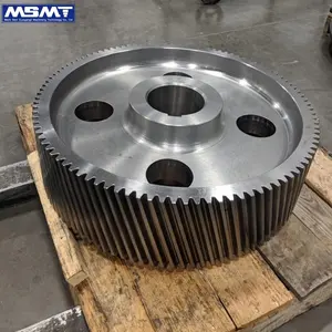 Factory High Precision Cylindrical Carbon Steel Large Module Gears Herringbone Gear Double Transmission Helical Gear