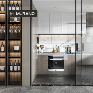 ตู้ครัวเคลือบเงาสูงสไตล์อิตาเลียนหรูหราดีไซน์แบบปรับแต่งได้เต็มรูปแบบ - Product Image 1