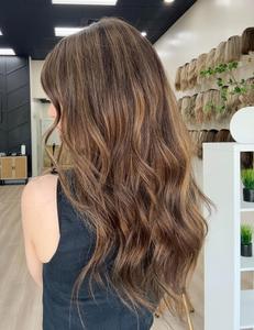 Perruque en dentelle de luxe de qualité supérieure, cheveux vierges européens personnalisés, couleur brun balayage, avec filet en diamant pour femmes souffrant de perte de cheveux - Product Image 3