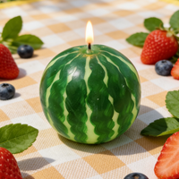 Hoogwaardige handgemaakte fruitvormige aromatherapiekaarsen, creatief gemengde wasstyling voor Vaderdag, Diwali, milieuvriendelijk