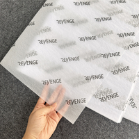 Papier de soie imprimé avec logo personnalisé 17G/30G Emballage de vêtements de marque Papier de soie pour emballage cadeau