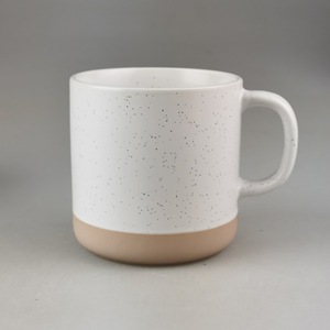 Vente à Chaud Design Moderne Moucheté Blanc Cadeau Personnalisé Logo Personnalisé Maquillage Terre Revêtement Tasse à Café en <span class=keywords><strong>Céramique</strong></span> - Product Image 4