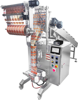 Machine de remplissage et de scellage semi-automatique pour aliments en vrac (pièces de fruits frais, morceaux d'orange, nouilles humides) avec système de remplissage en seau en chaîne