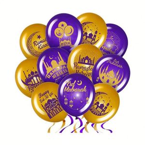 Vente en gros de ballons en latex pour la fête de l'EID, ballons personnalisés imprimés Ramadan Mubarak, ballons Globo - Product Image 4
