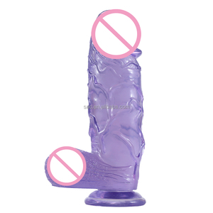 Sacknove 10.2 Inch Extra Grote Dikke Simulatie Kunstmatige Rubber Dikke Grote Penis Zuignap Jelly Seksspeeltjes Crystal Dildo - Product Image 6
