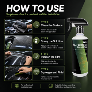 Solución de Instalación de Película PPF de 500 ml, Spray de Posicionamiento para Tintado de Ventanas de Automóviles, Fabricante de Marca Privada OEM - Product Image 4