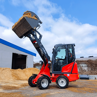 Chargeuse sur pneus articulée multifonctionnelle compacte Everun ER1220 1,2 TON 4x4 pour petites exploitations agricoles à vendre