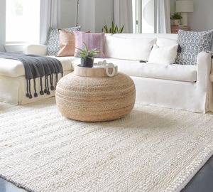 Top Quality Natural Jute Pouffe Ottoman Handcrafted <b>Floor</b> <b>Seating</b> Stool for Home Hotel and Resort Use Available At Best Price - Product Image 1