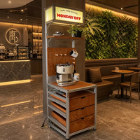 Meuble de rangement mobile en profilé aluminium et contreplaqué de bouleau pour salon, buffet de cuisine avec tiroirs