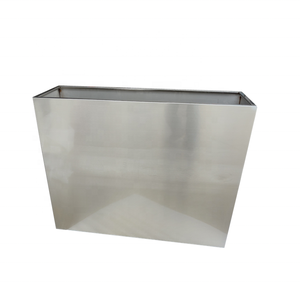 Mobilier de jardin extérieur grand jardinière rectangulaire en métal à l'extérieur boîte à plantes en aluminium pot de <span class=keywords><strong>fleur</strong></span> en acier inoxydable - Product Image 4