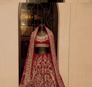 Beautiful & Stylish Indian/Pakistani <b>Lehenga</b> Choli Dress for wedding with Heavy Zardozi Embroidery work-2019 - Product Image 5