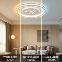 Nouvelle Suspension Plafond Multi-Anneaux Élégante avec Centre Trèfle Artistique et Performance Optimale Offrant une Utilité Supérieure pour les Maisons