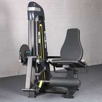 Équipement de musculation professionnel : Machine à charges sélectionnables pour extensions et curls des jambes (position allongée) pour salle de sport