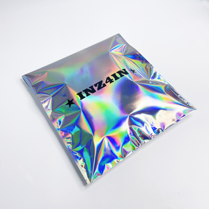 Custom Silver Foil Mailing Bags Self-adhesive Holographic Laser Poly Mailers Clothes Packaging Bags - Product Image 3