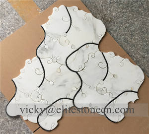 3D <span class=keywords><strong>Mini</strong></span> Vieira Menta Verde Peel and Stick Backsplash Aluminio Metal Mosaico Azulejos para la renovación de la casa - Product Image 5