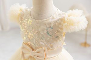 AX201 <span class=keywords><strong>bautizo</strong></span> bebé vestido último diseño calidad bautismo niña Primer cumpleaños vestido elegante - Product Image 6