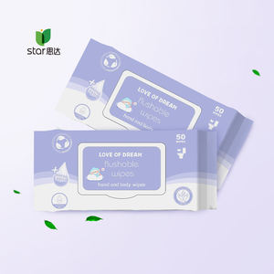 Toalhetes 99.9 puros de água 50 peças, marcação privado barata personalizada biodegradável limpeza de água toalhetes molhados - Product Image 6