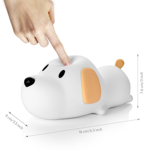 Led Kids Night Lights Usb Rechargeable Cute <strong>Dog</strong> Silicone <strong>Lamps</strong> With Touch Sensor for Baby Bedroom Night Light - Product Image 6