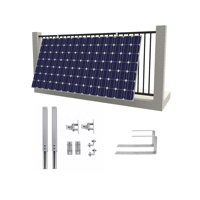 Support de montage triangulaire réglable pour panneaux solaires en aluminium anodisé haute résistance