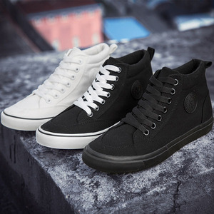 Zapatos de Lona de Media Pantorrilla para Hombre, Estilo 2026, Color Negro, Zapatos de Verano para Hombre, Zapatos de Lona Transpirables, Zapatos Casuales de Moda - Product Image 6