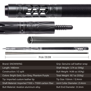 Tacos De Billar Carbon Fiber Pool <span class=keywords><strong>Queue</strong></span> <span class=keywords><strong>Snooker</strong></span> & Billard <span class=keywords><strong>Queue</strong></span> Cuetec <span class=keywords><strong>Queue</strong></span> Taco De Billar Fibra De Carbono Aluminium-Griff - Product Image 6