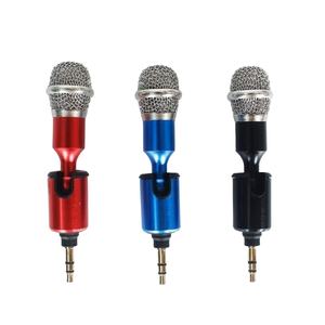 Teléfono móvil <span class=keywords><strong>Tarjeta</strong></span> de sonido Metal Mini portátil con cable Micrófono de condensador con cancelación de ruido Grabación de transmisión <span class=keywords><strong>en</strong></span> <span class=keywords><strong>vivo</strong></span> al aire libre Enchufe directo - Product Image 1