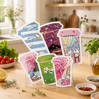 Pochette personnalisée en forme de dessin animé, spéciale pour les produits en poudre, sachet thermoscellable de qualité alimentaire pour l'emballage de poudre de boisson solide