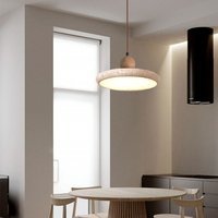 Luminaire suspendu en travertin Wabi Sabi, rond, en pierre, décoration de la maison, cuisine, lampe suspendue pour salle à manger
