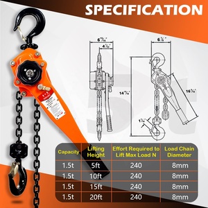 JIN YANG HU Cần Cẩu Xích Bán Cần Kéo Tay Cần Cẩu Xích Thủ Công - Product Image 6
