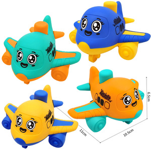 Jouet de bain en plastique pour enfants de 2 à 4 ans, avion, bateau, baleine, dessin animé, taille unique, unisexe, ensemble de jeu éducatif - Product Image 5
