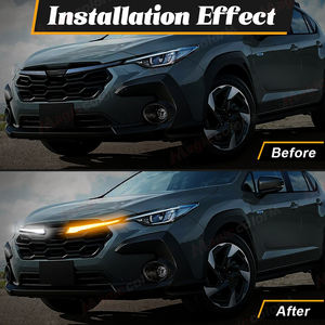 ไฟหน้ากระจังหน้า LED ไฟเตือนกันชนหน้า ไฟเดย์ไลท์ DRL สำหรับ <span class=keywords><strong>Subaru</strong></span> <span class=keywords><strong>Crosstrek</strong></span> <span class=keywords><strong>2023</strong></span> 2024 ไฟเลี้ยว อุปกรณ์ตกแต่งรถยนต์ - Product Image 6