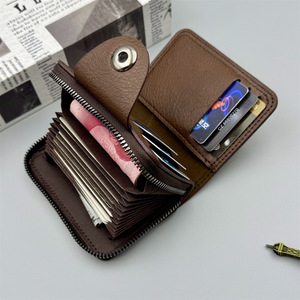 Portafoglio Unai da uomo in PU alla moda, porta carte di credito, borsa porta carte multifunzionale di grande capacità, spessore 30 mm, stile europeo americano - Product Image 1